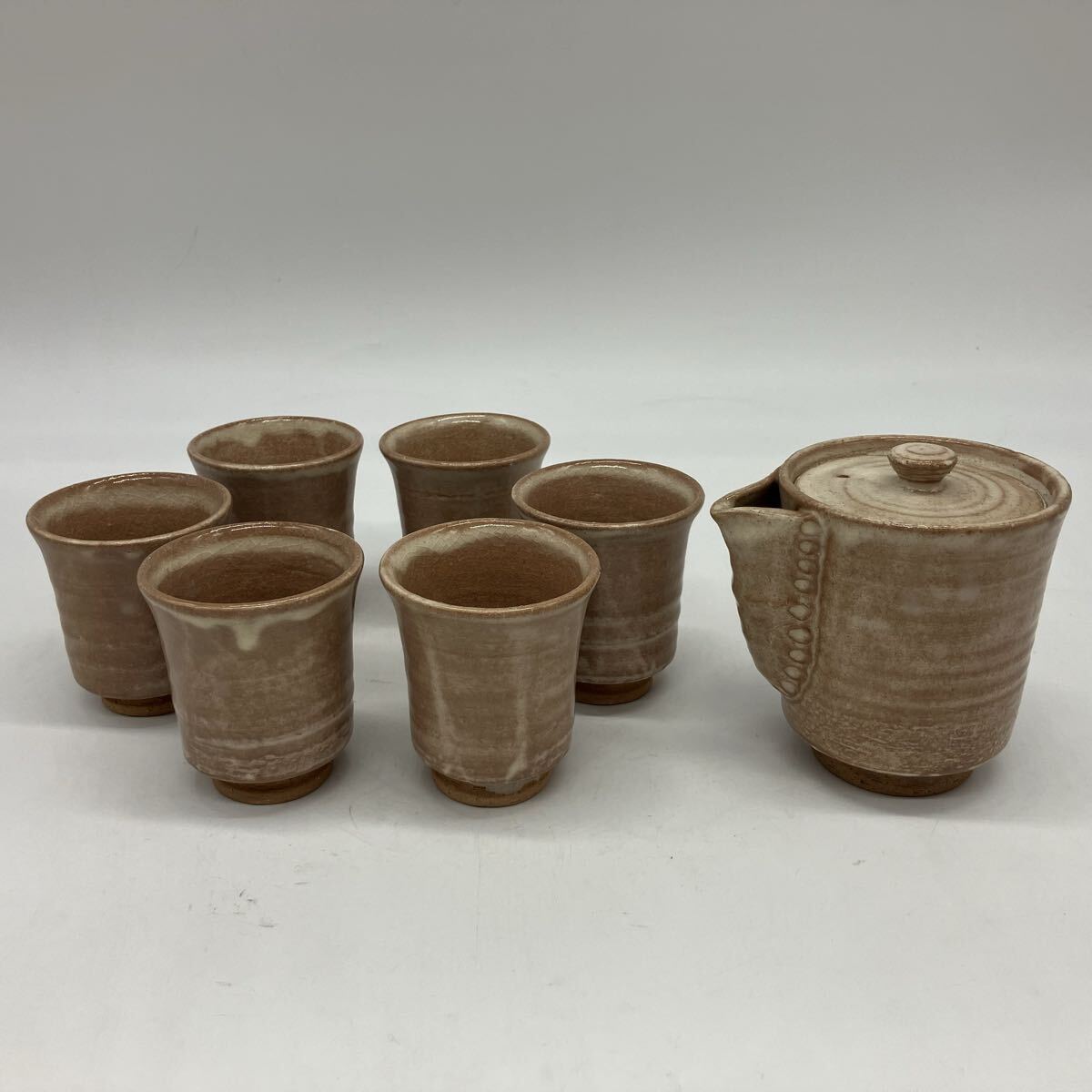 E88 萩焼 湯呑 急須 煎茶道具 茶道具 茶器 茶器セット拍卖