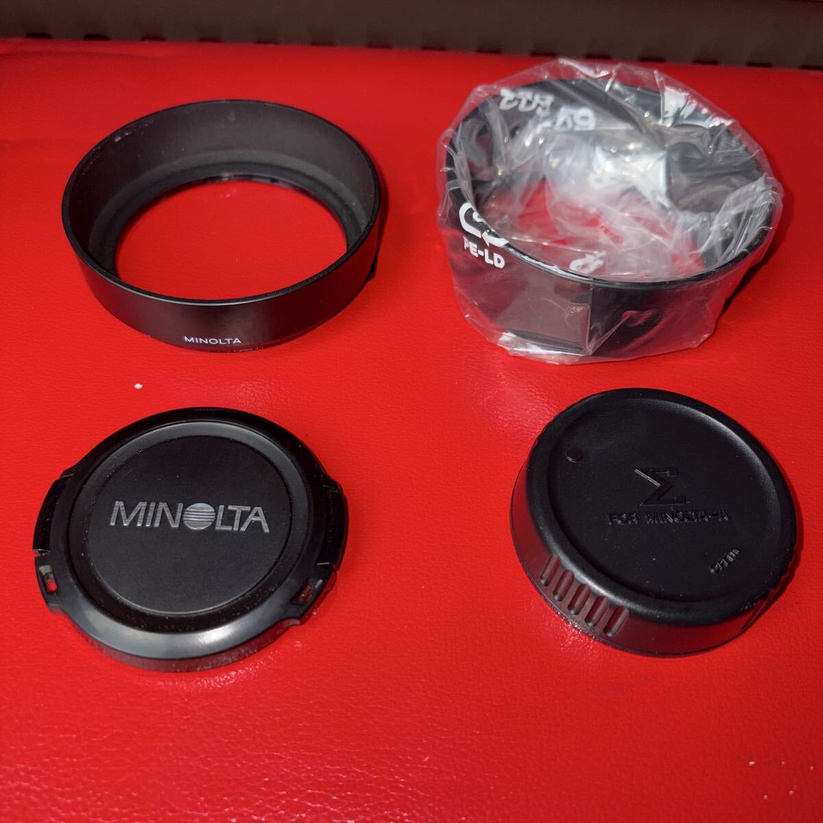 ミノルタ レンズ用 キャップ フード まとめて 美品/未使用品 4個セット A 35-105/3.5-4.5用 日本製拍卖