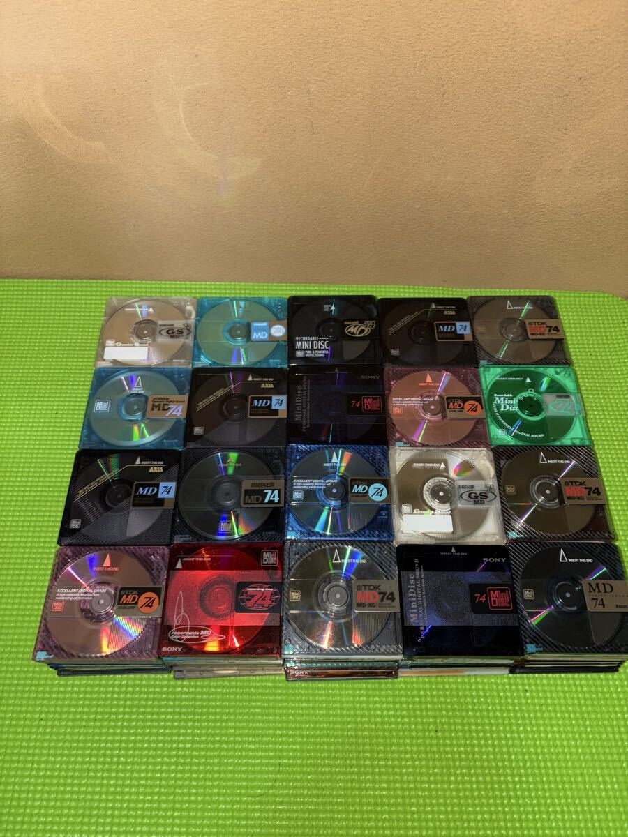 MD 74分 200枚 まとめて 未チェックのジャンク扱い/SONY TDK AXIA Victor maxell ミニディスク拍卖