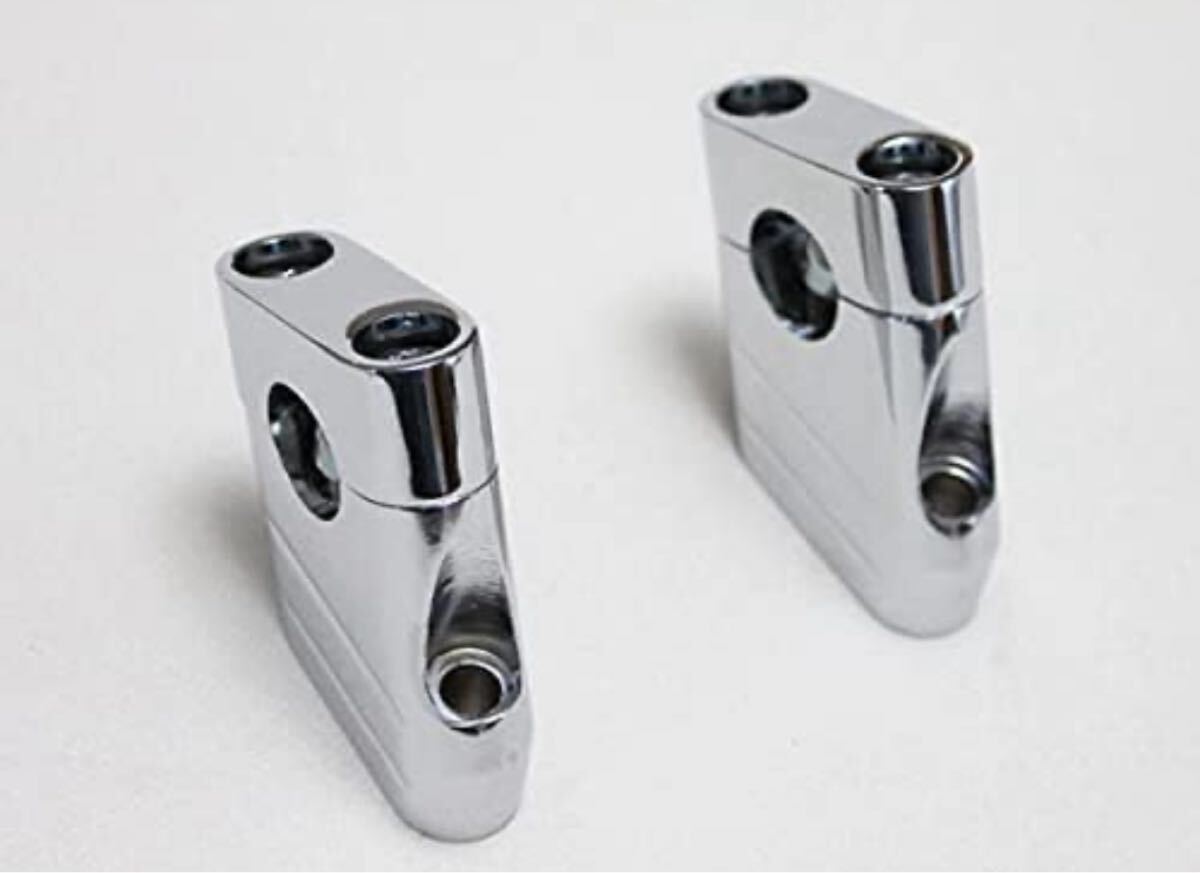 アルミハンドルクランプ メッキ xjr400 ゼファー400 バリオス バリオス2 スーフォア400 cbx400f cbr400fバンディット250 ジェイド250 拍卖