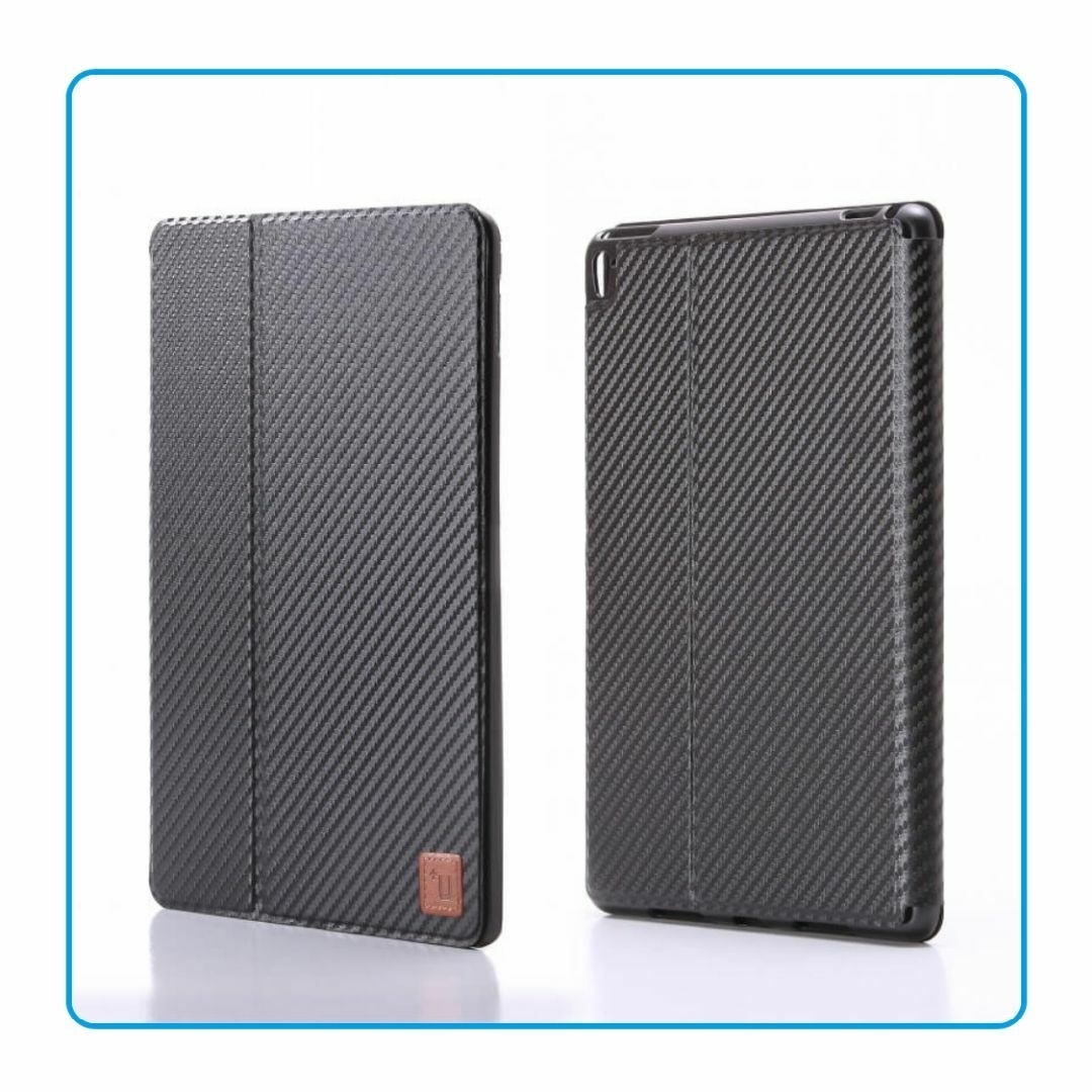 iPad Pro 9.7 ケース カーボン調 ファブリック調 スタンド機能 カード収納付き拍卖