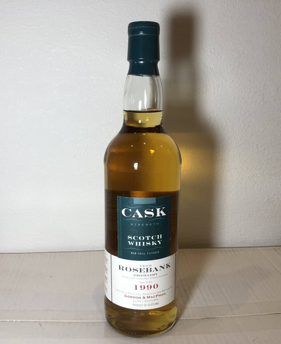 ローズバンク 1990/リフィル シェリーバット カスク ストレングス 61,1%700ml ゴードン&マクファイル/ROSEBANK 1990 CASK STRENGTH G&M拍卖