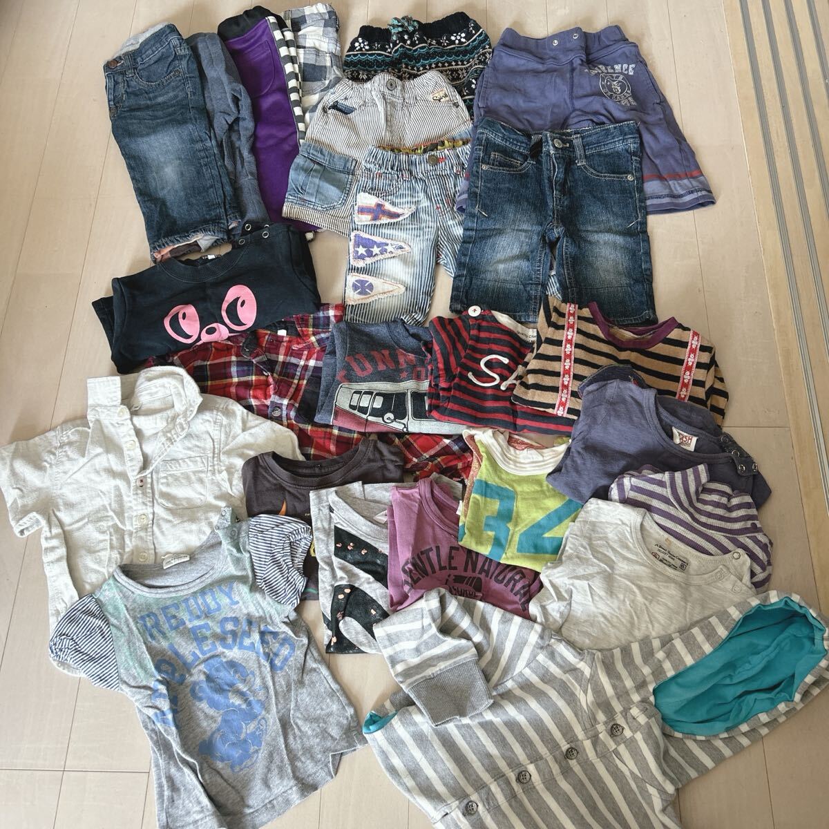 男の子 24着 まとめ売り 80-90 保育園 Gap等 子供服 パンツ トップス拍卖