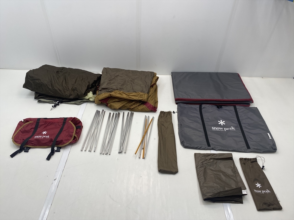 下松)snow peak スノーピーク テント アメニティドームS SDE-002 初期 フロアマット フロアシート付き ◆★J250811R02A NH11A拍卖