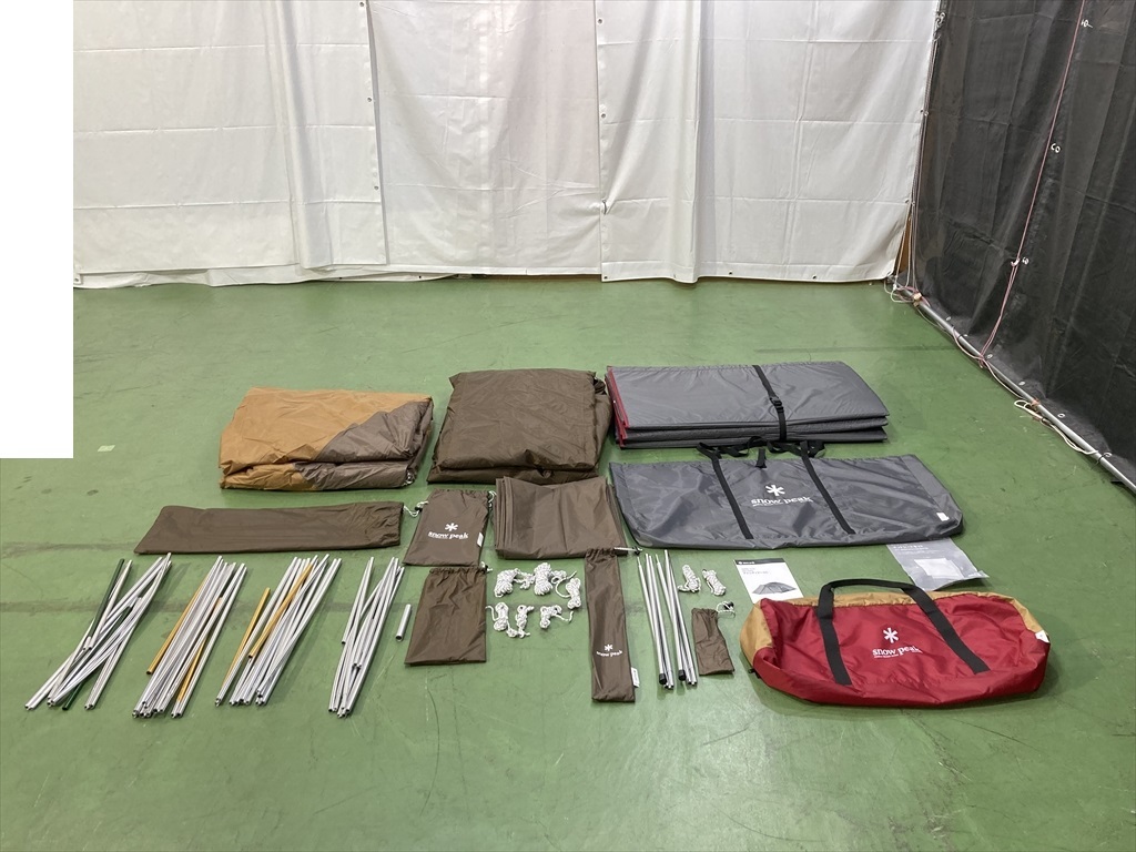 下松)snow peak スノーピーク アメニティドームL SDE-003RD マットシートセット アップライトポール付き ◆★J251020R07B NK20A拍卖