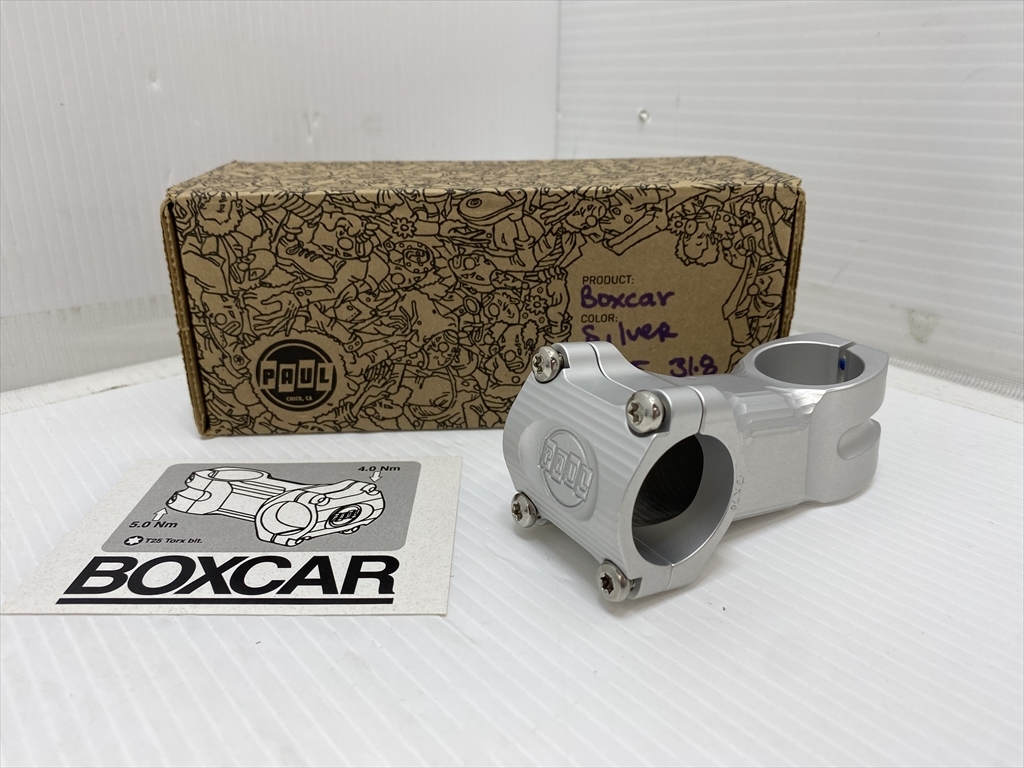 下松)PAUL ポール ステム BOXCAR STEM ボックスカーステム 70mm 15度 31.8mm 28.6mm シルバー ◆★B250610R01A NF10A拍卖