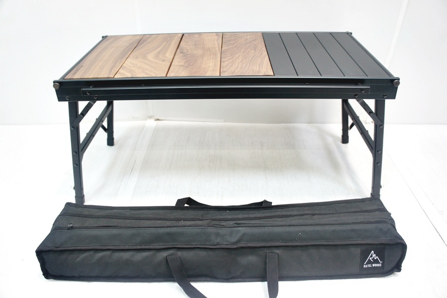 福岡)RATEL WORKS RWS0043 WOOD PANEL TABLE ウッドパネルテーブル F251025j10 NK25C拍卖