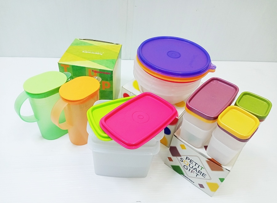下松)【未使用保管品】Tupperware タッパーウェア 保存容器 ミニピッチャー まとめて ◆N2510083 NK26A拍卖