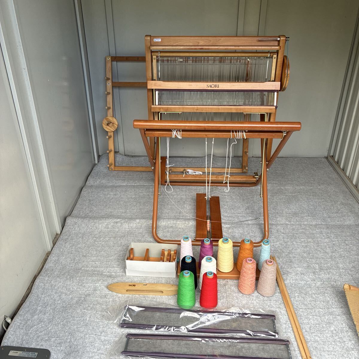 【直接引取り歓迎】SAORI さをり 手織り機 据え置き型 堺精機産業 手芸 ハンドクラフト 裁縫 レトロ 拍卖