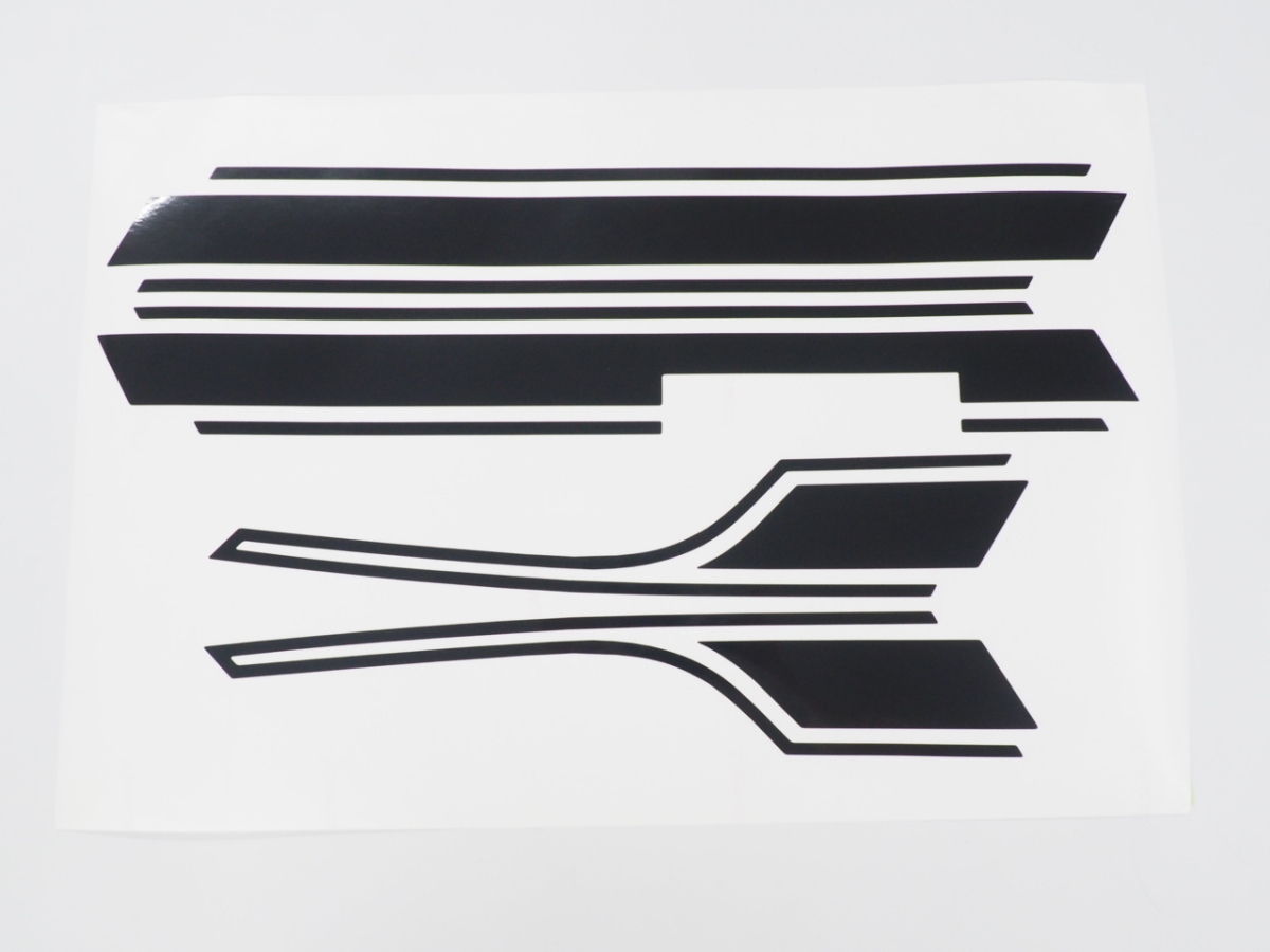 ベスパ ステッカーセット vespa PX200 PX150 PX125 マットブラック デカール拍卖