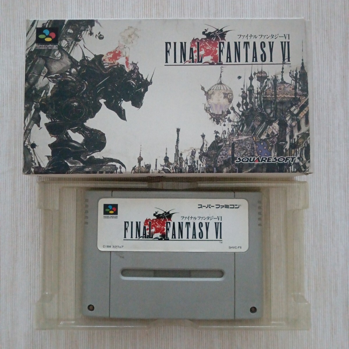 【SFC】 ファイナルファンタジー6 スーパーファミコンソフト 箱あり拍卖