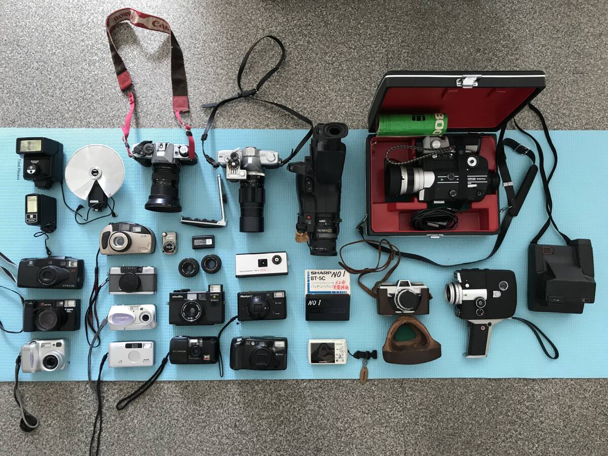 大量 一眼 望遠 レンズ カメラ ビデオカメラ ・他 まとめて チェキ フィルム デジタル キャノン FUJI ミノルタ ・他 ジャンク 拍卖