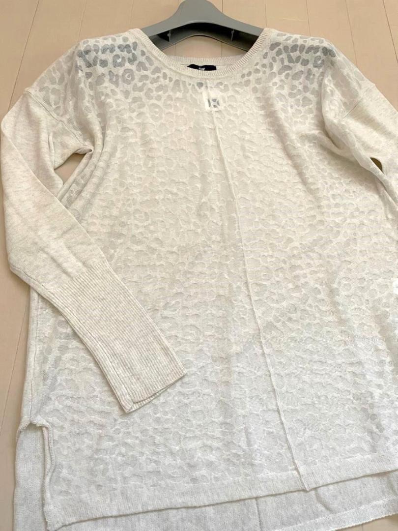 新品タグ付き GAP ギャップ シースルー切替ニット(M)拍卖