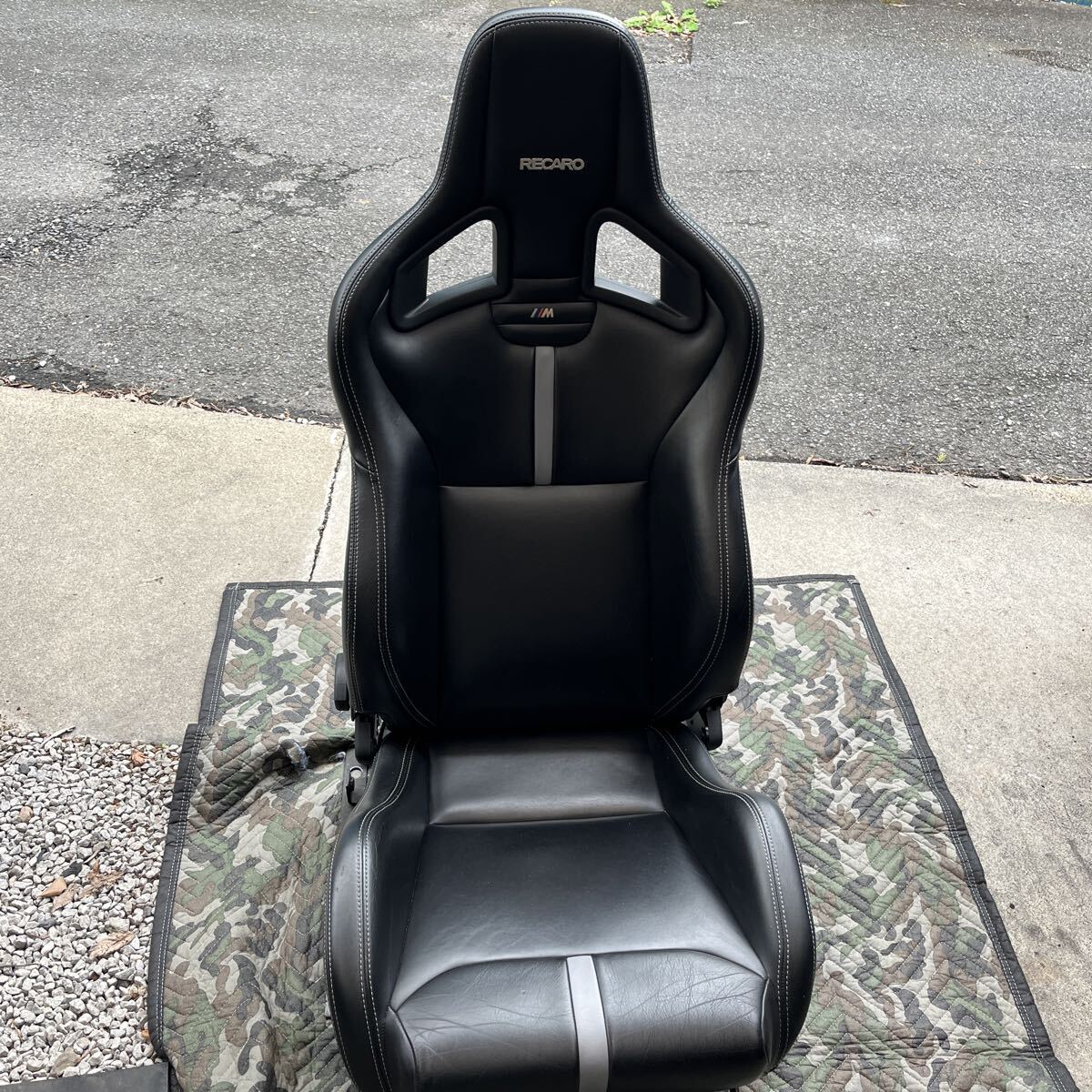 希少 RECARO レカロ SPORTSTAR スポーツスター HTR AN100 RH 運転席 右側 BMW M刺繍 シートヒーター付 フルレザー仕様 右拍卖