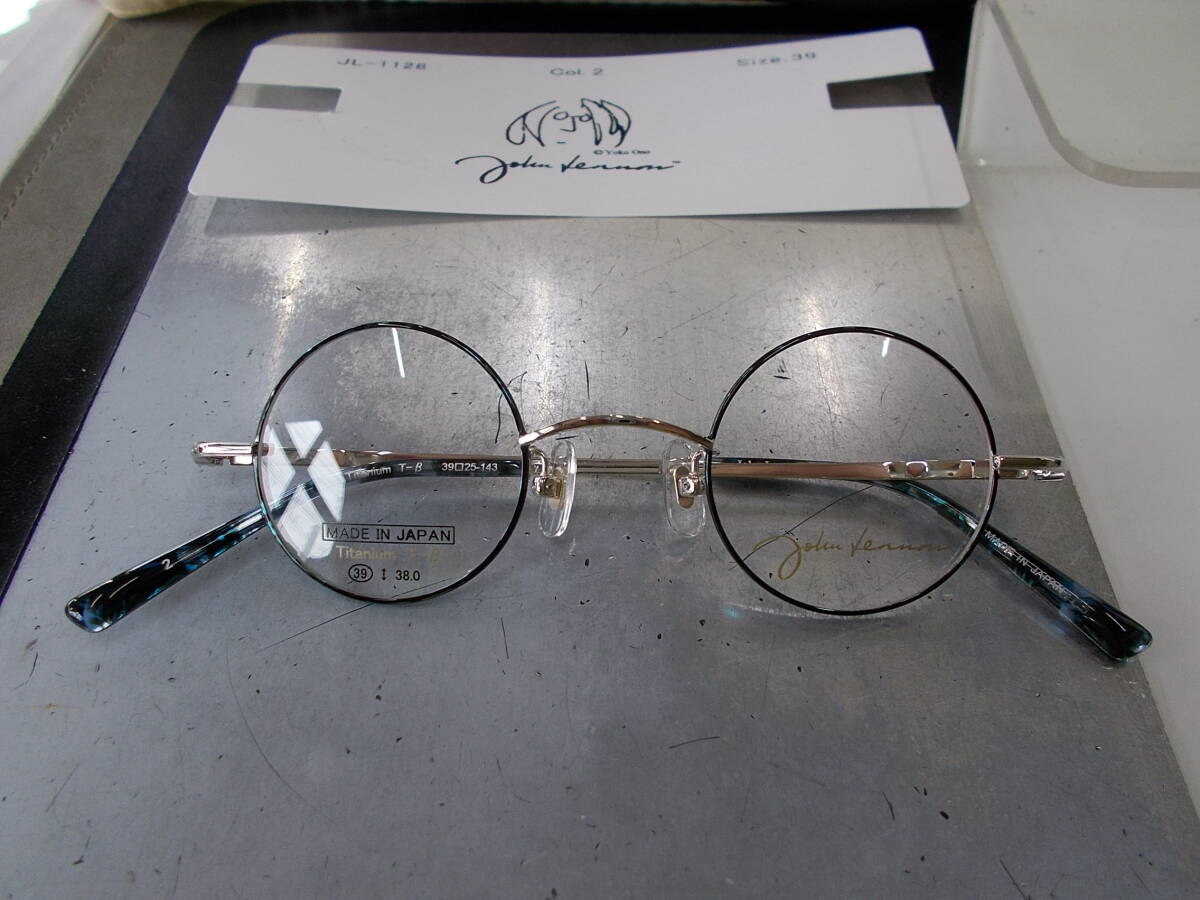 ジョンレノン John Lennon 丸眼鏡フレーム JL-1128-2 お洒落! チタン製 拍卖