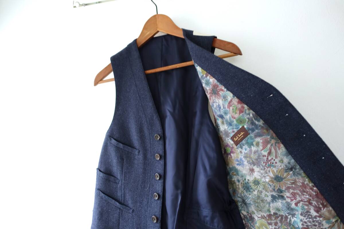 Paul Smith ポールスミス シルク混 ベスト ジレ  花柄拍卖