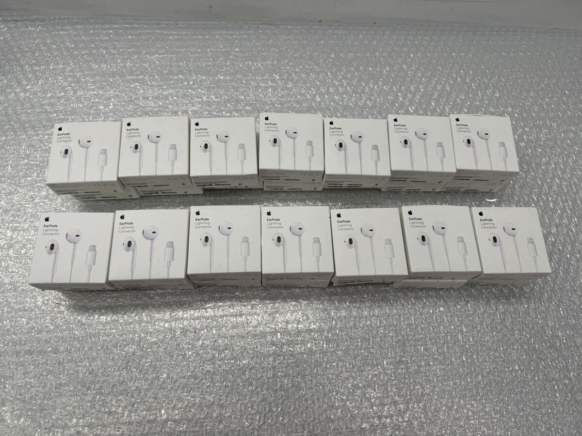 s4419) 開封済未使用品 Apple iPhoneイヤホン ライトニング EarPods Lightning Connector A1748 28セット(未3)拍卖