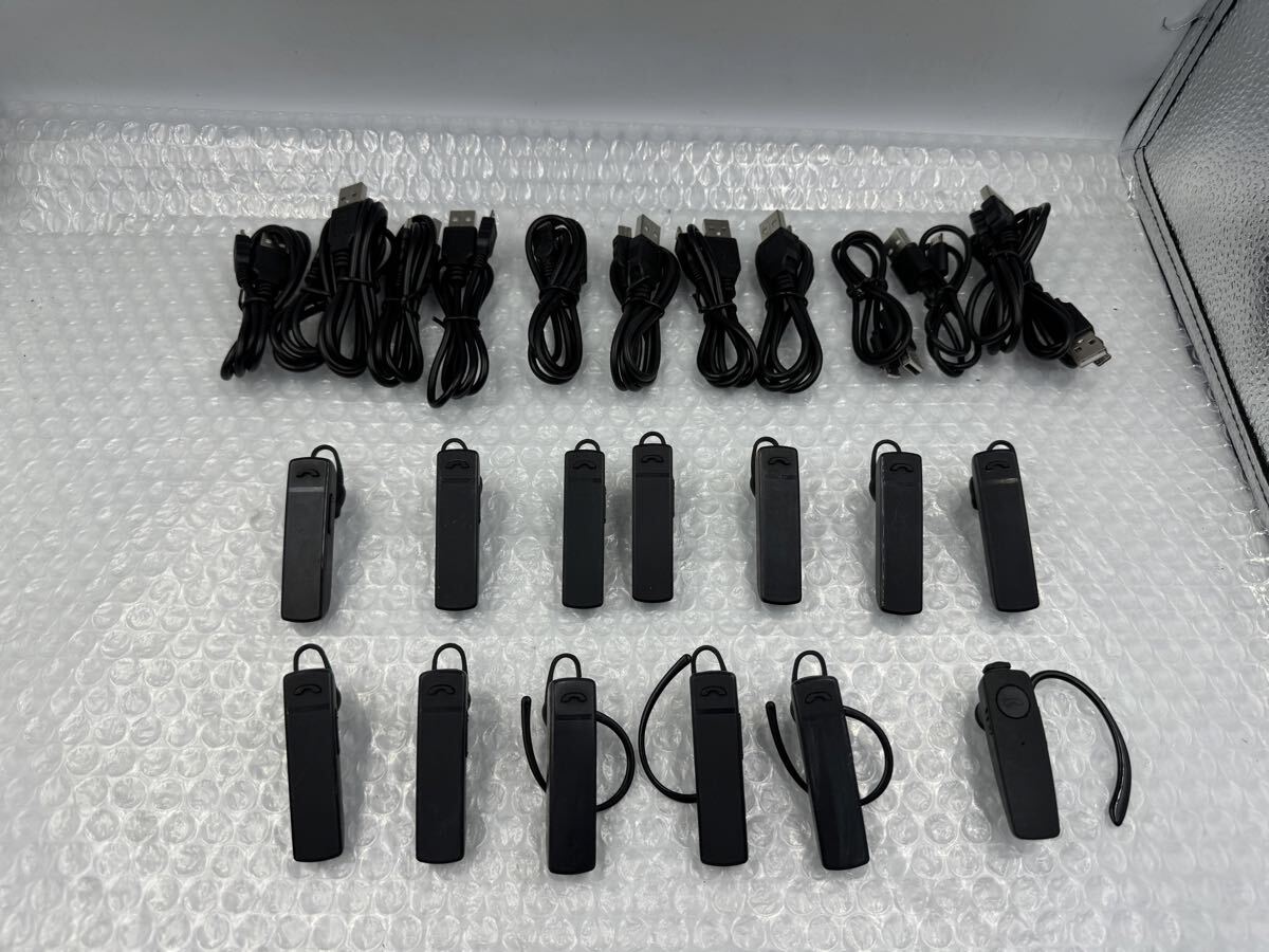 S4466) Bluetoothモノラルヘッドセット サンワサプライ MM-BTMH37BKN /MM-BTMH41WBKN 片耳ヘッド 13個セット動作確認(已3)拍卖