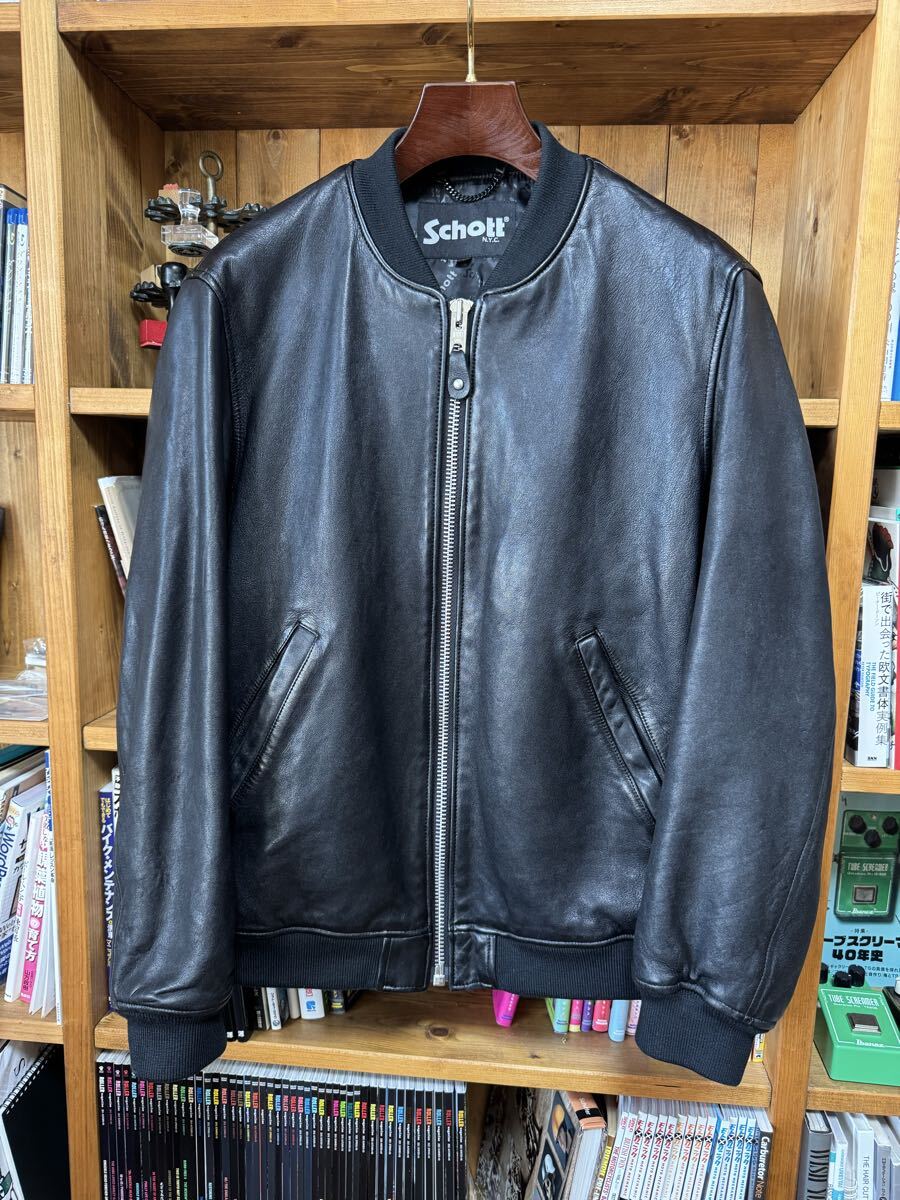 美品 Schott バワリージャケット Lサイズ ライダース ショット拍卖