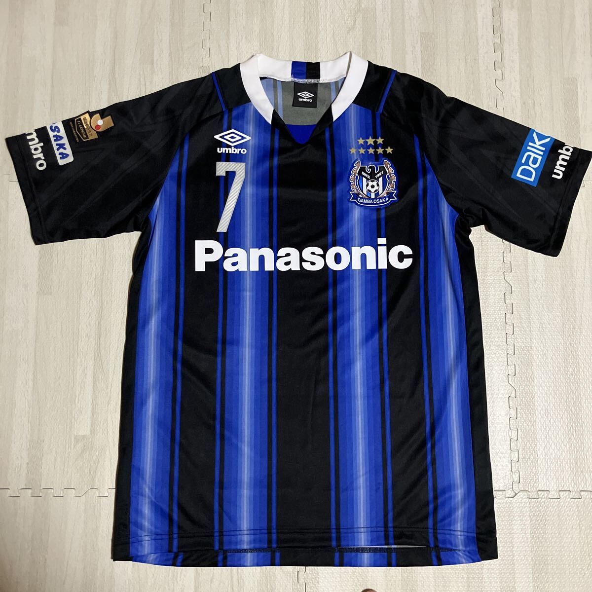 正規品 2015 ガンバ大阪 ユニフォーム アンブロ 遠藤保仁 M-Lサイズ拍卖