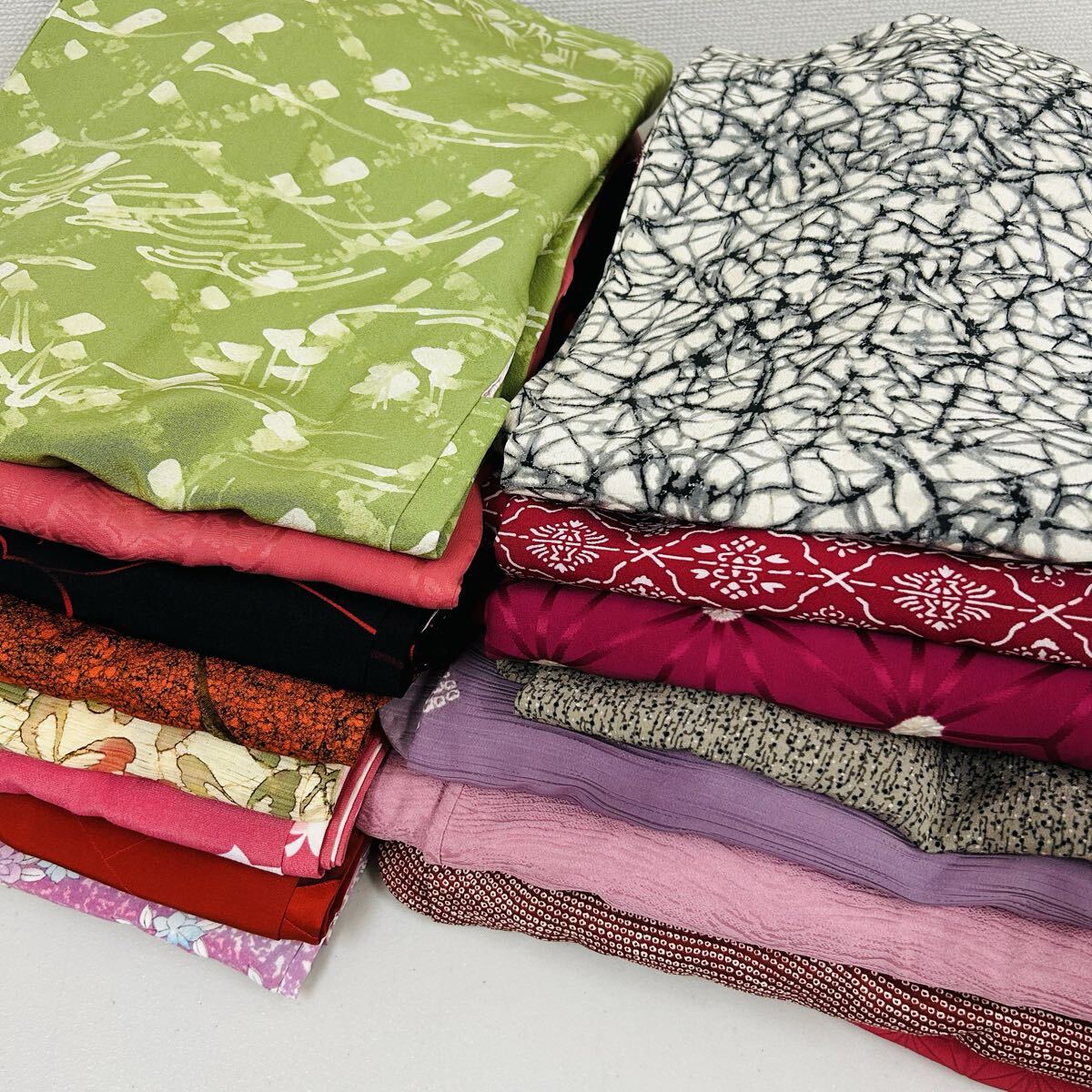 羽織り 16着 まとめ売り リメイク材料 着物 074拍卖