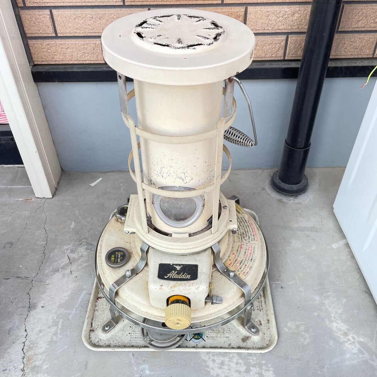 ② Aladdin アラジン 石油ストーブ 開放式石油ストーブ アラジンストーブ レトロ しん降下式 J390001 しん上下式対流型 現状品 拍卖