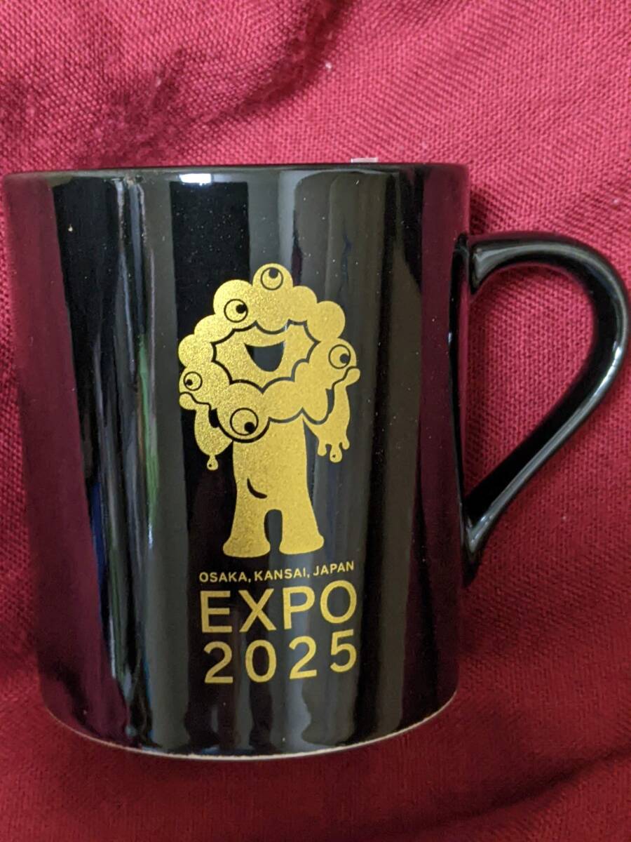マグカップ 黒 EXPO2025 ミャクミャク 公式グッズ 大阪・関西万博 新品 即決拍卖