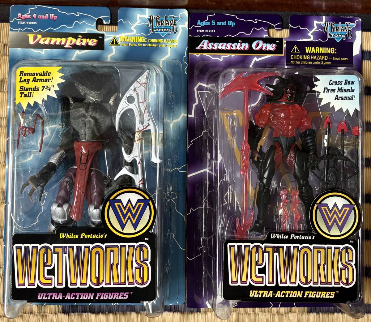 WETWORKS★ウェットワークス アクションフィギュアVampire&Assassin One★美品★1995、1996年マクファーレントイズ★SPAWNスポーン拍卖
