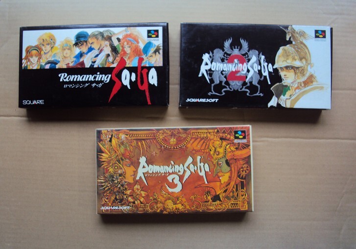 準良品2個含む★・SFC 「 ロマンシング サガ 1・2・3 3個まとめて 」 ★箱・取説付 動作確認済 端子清掃済拍卖
