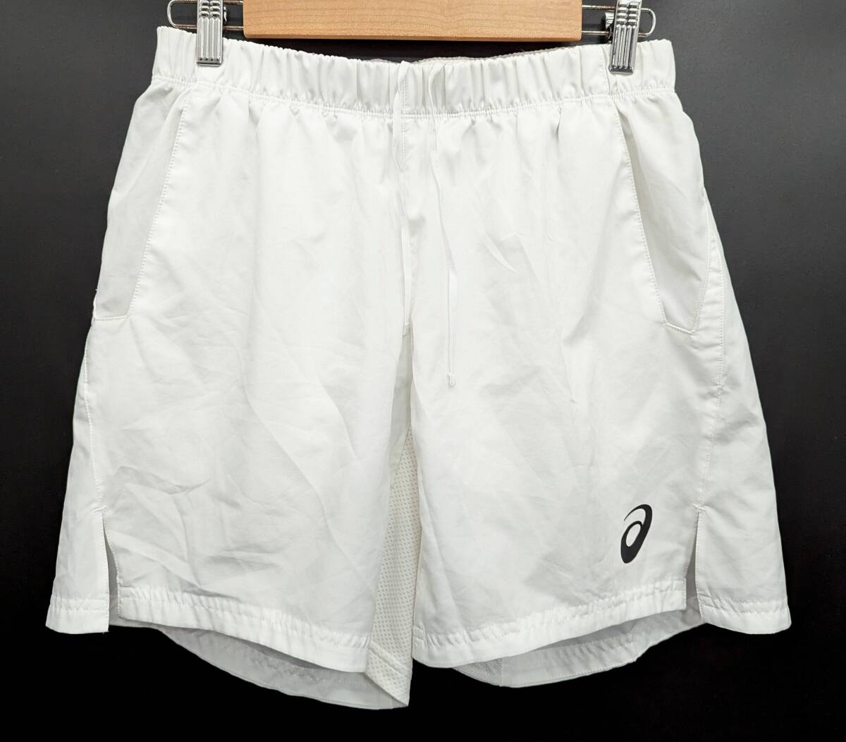 4786C 送料185円♪ asics アシックス D1 メンズ ホワイト 速乾生地 スポーツ ショートパンツ ハーフパンツ S拍卖