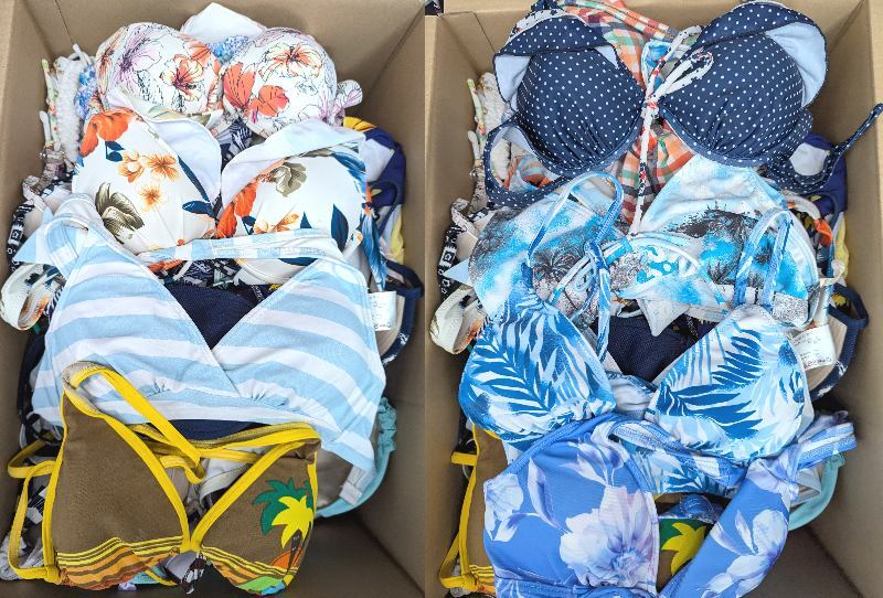 113O メーカーいろいろ レディース 水着 ビキニ 上のみ 60枚 セット まとめ 大箱拍卖
