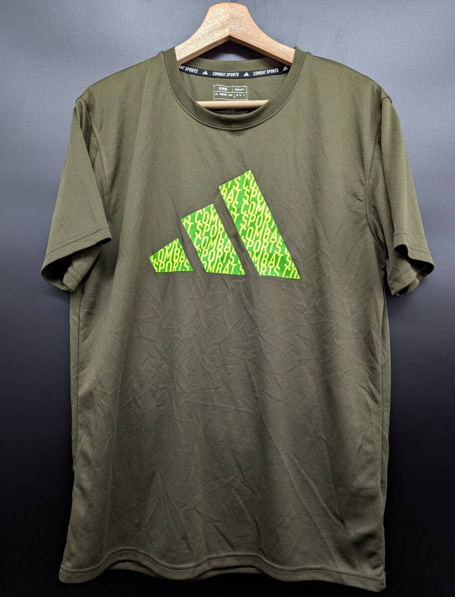 4794C 送料185円♪ ADIDAS アディダス メンズ 速乾生地 COMBAT SPORTS コンバットスポーツ 半袖 スポーツ Tシャツ XL拍卖