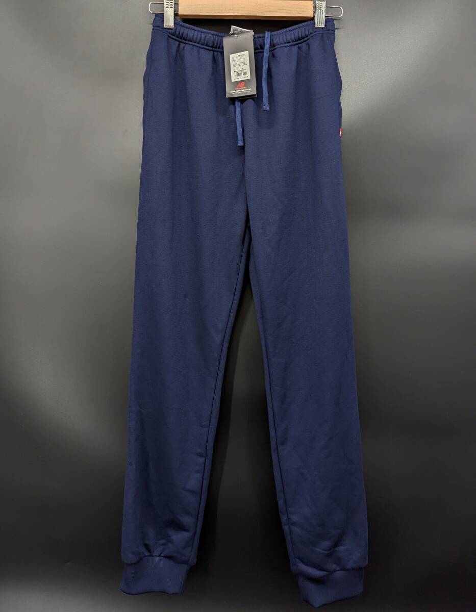 4938S 定価3900円 NB ニューバランス サイズ160 ネイビー 白 ビッグロゴ スウェットパンツ拍卖