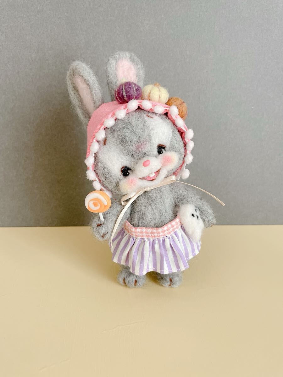 *かぼちゃ パンプキン bunny うさぎ *kinokohoshi*アメリカンヴィンテージ *羊毛フェルト 拍卖