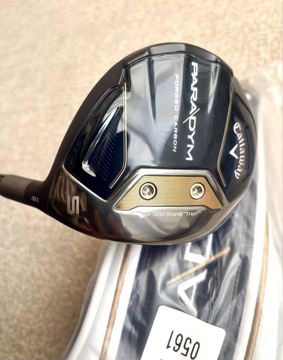 【美品】キャロウェイ PARADYM フェアウェイウッド 5W 18° ディアマナDiamana TB 50S拍卖