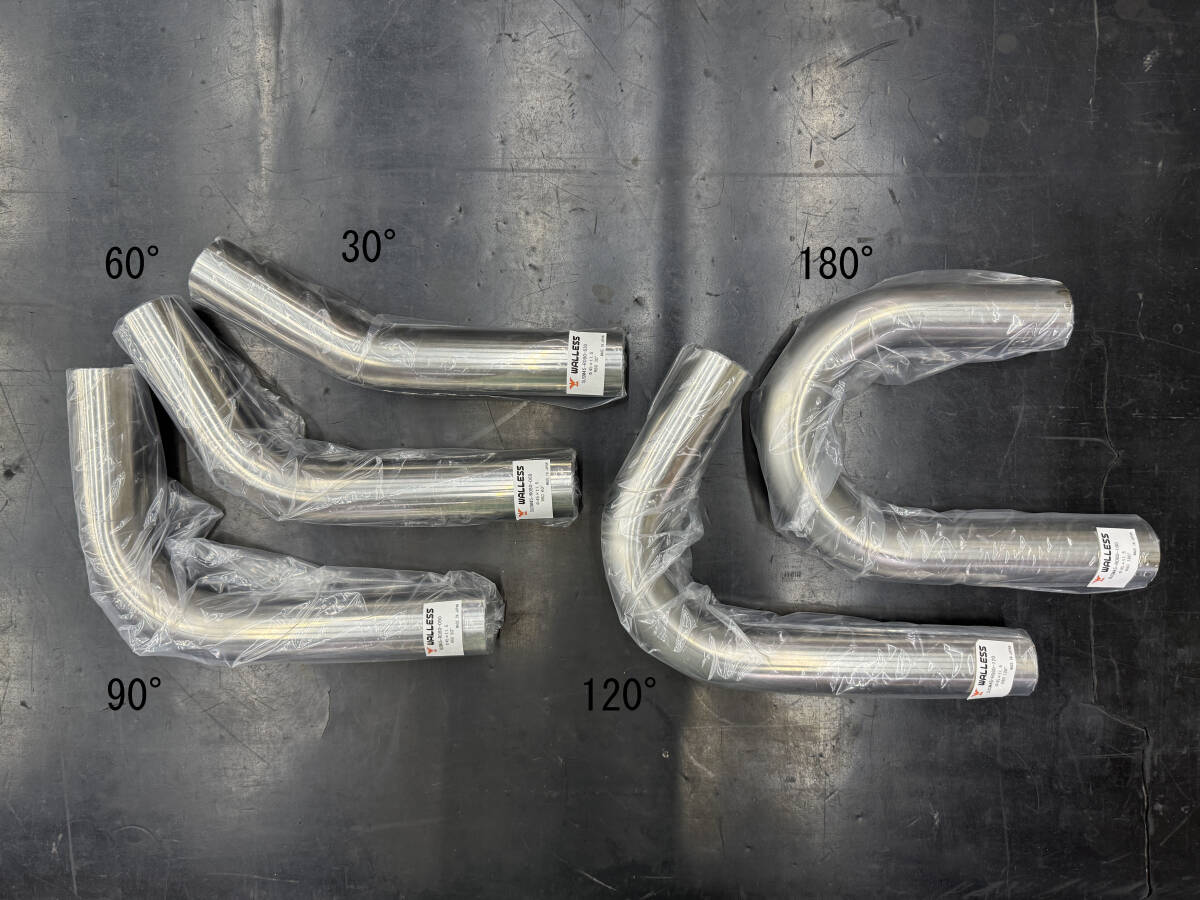 新品 φ45 R80 30 ° ステンレス製 ベンド曲げパイプ 厚み1.5mm 自作マフラー 製作 パーツ拍卖