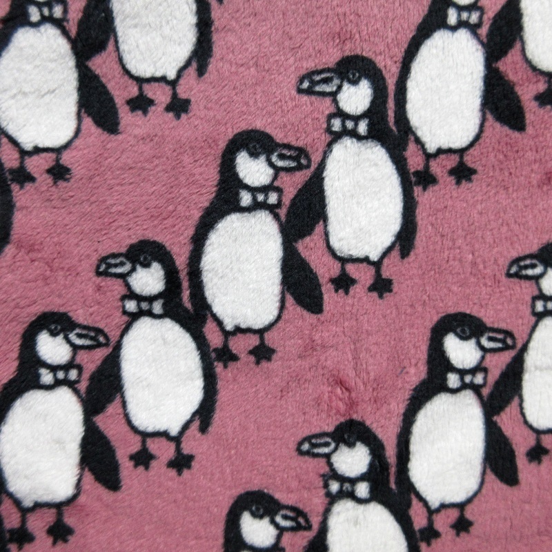 フリース生地値引き アニマル ぺんぎん ピンク 鳥 レトロ ハンドメイド拍卖
