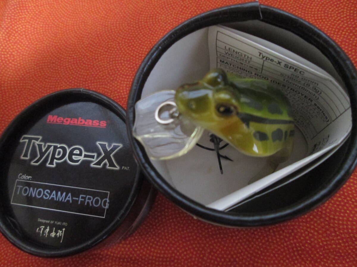 【 新品 】オールドメガバス メガバス タイプX 【 TONOSAMA-FROG トノサマフロッグ 】 TYPE-X Megabass拍卖