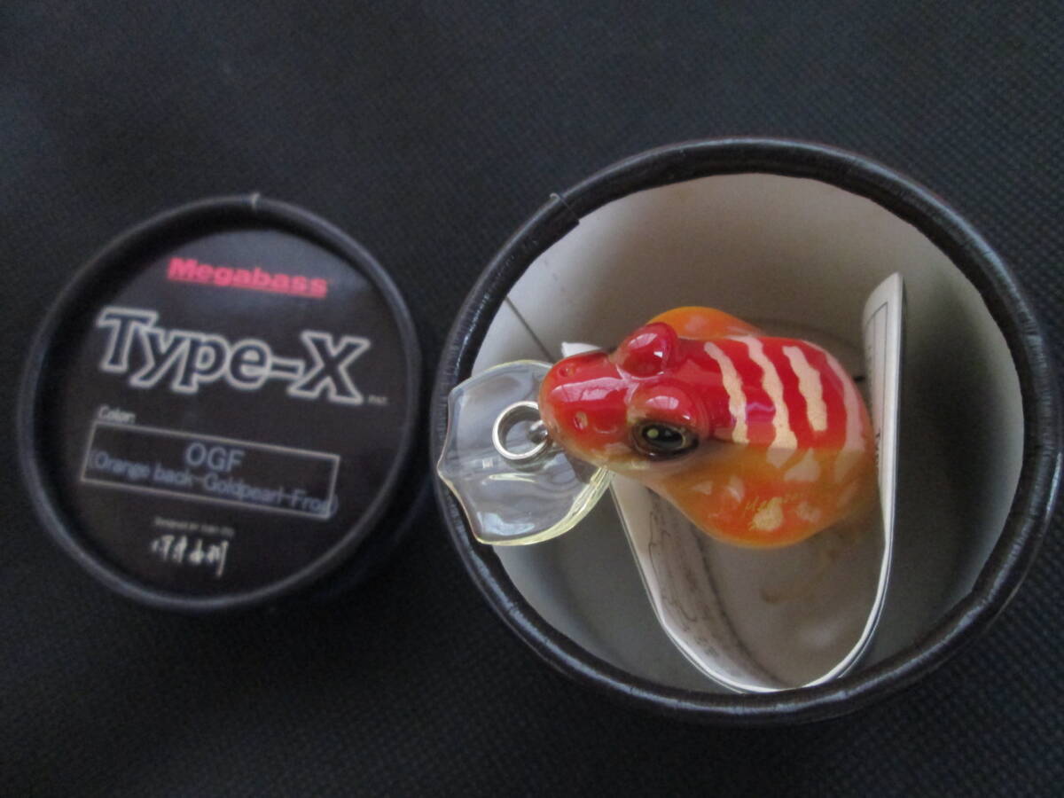 【 新品 】オールドメガバス メガバス タイプX 【 OGF オレンジバック-ゴールドパール-フロッグ 】 TYPE-X Megabass拍卖