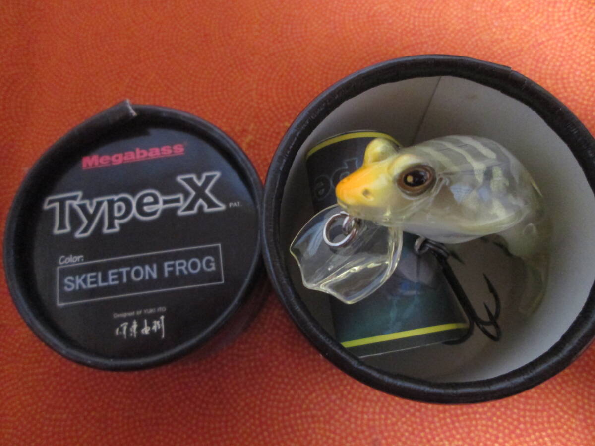 【 新品 】オールドメガバス メガバス タイプX 【 SKELETON FROG スケルトンフロッグ 】 ② TYPE-X Megabass拍卖