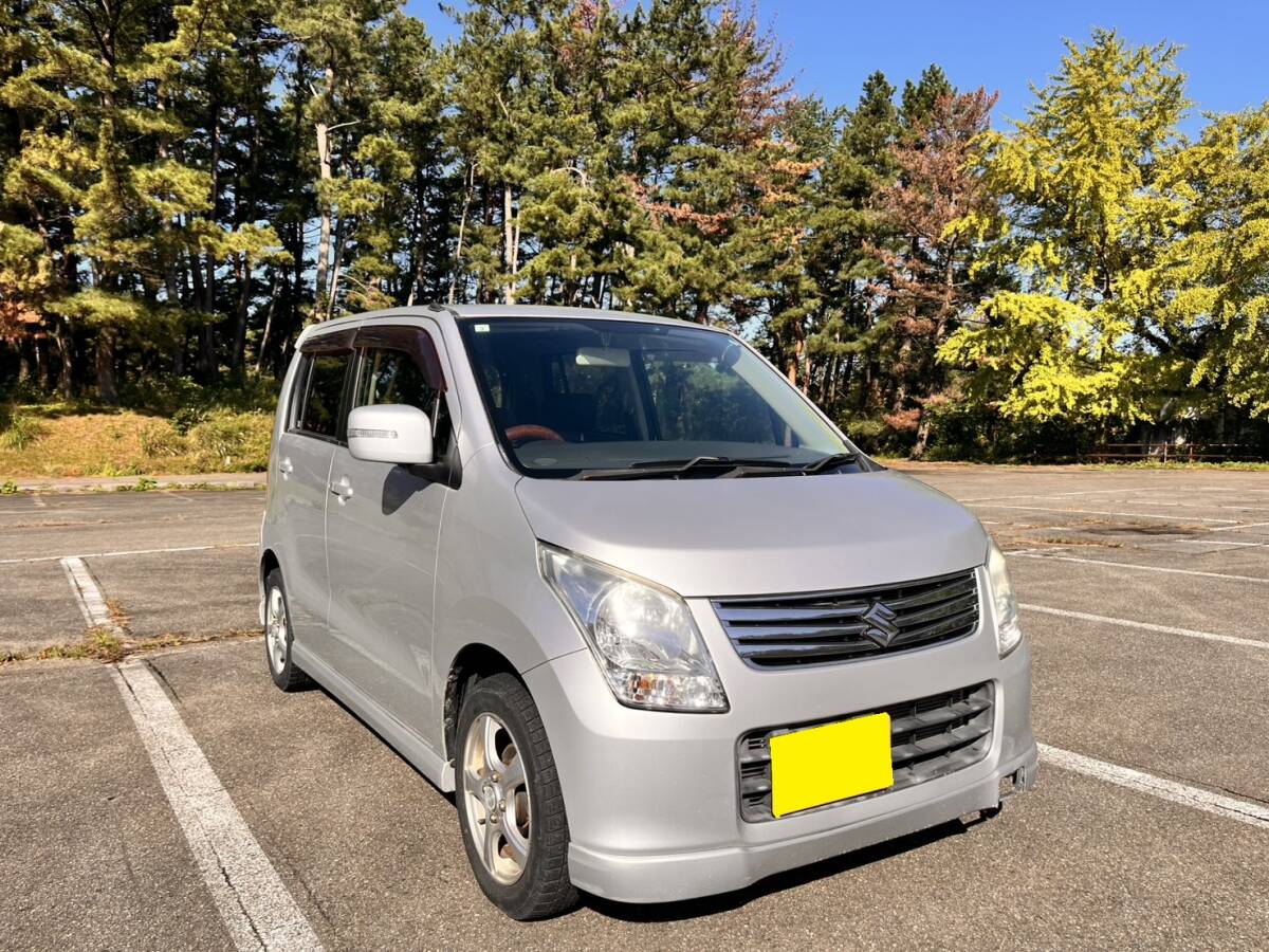 売切り!スズキワゴンR!4WD!車検付き!即乗り!スタッドレス装着車!FXリミテッド!CVT!拍卖