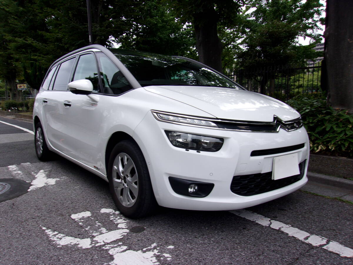 ◆H28年シトロエンC4グランドピカソ◆バッテリー交換済/実走行63.180km/予備検査付き/ガラスルーフ/ナビ/TV/Bカメラ/HID/プッシュスタート拍卖