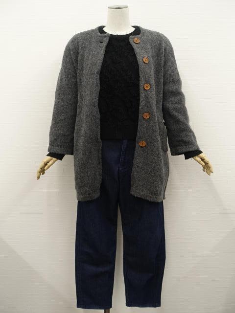 美品 K&NUMERALS等 長袖ジャケット+長袖セーター+デニムワイドパンツ コーディネート上下3点セット M相当 灰/黒/青系 カジュアル系 20代拍卖