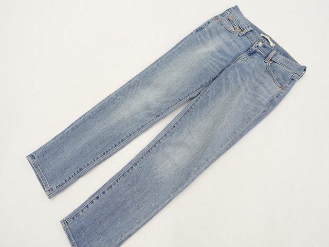 美品 BOYFRIEND Levi Strauss & Co ノータックデニムスキニーパンツ 23 ブルー系拍卖