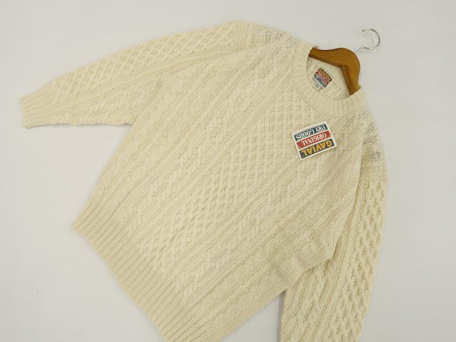 定価\4,900 メンズ 新品タグ付 GAVIAL ORIGINAL DRY GOODS 長袖 クルーネック ニットセーター FREE オフホワイト拍卖