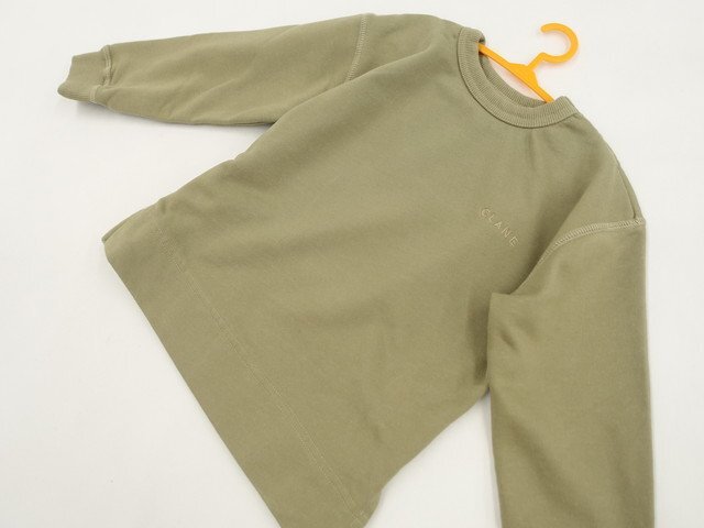 キッズ 未使用品 FRUIT OF THE LOOM×CLANE 長袖 クルーネック トレーナー 120 S グリーンカーキ 【メール便可】拍卖