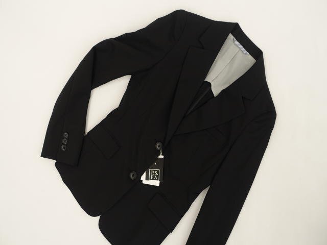 新品タグ付 パーフェクトスーツファクトリー Perfect Suit FActory 長袖 テーラードジャケット フォーマル 5 ブラック 礼服 冠婚葬祭拍卖