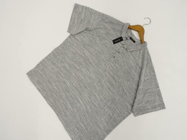 大きいサイズ メンズ 新品タグ付 vide et bois 半袖 ポロシャツ 6L グレー×ライトグレー ミックス拍卖