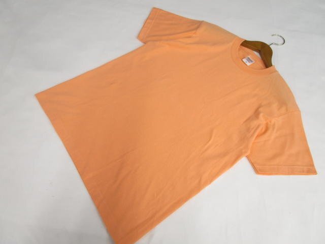メンズ 美品 プリントスター Printstar 半袖 クルーネック 洗えるTシャツ M オレンジ系 【メール便可】拍卖