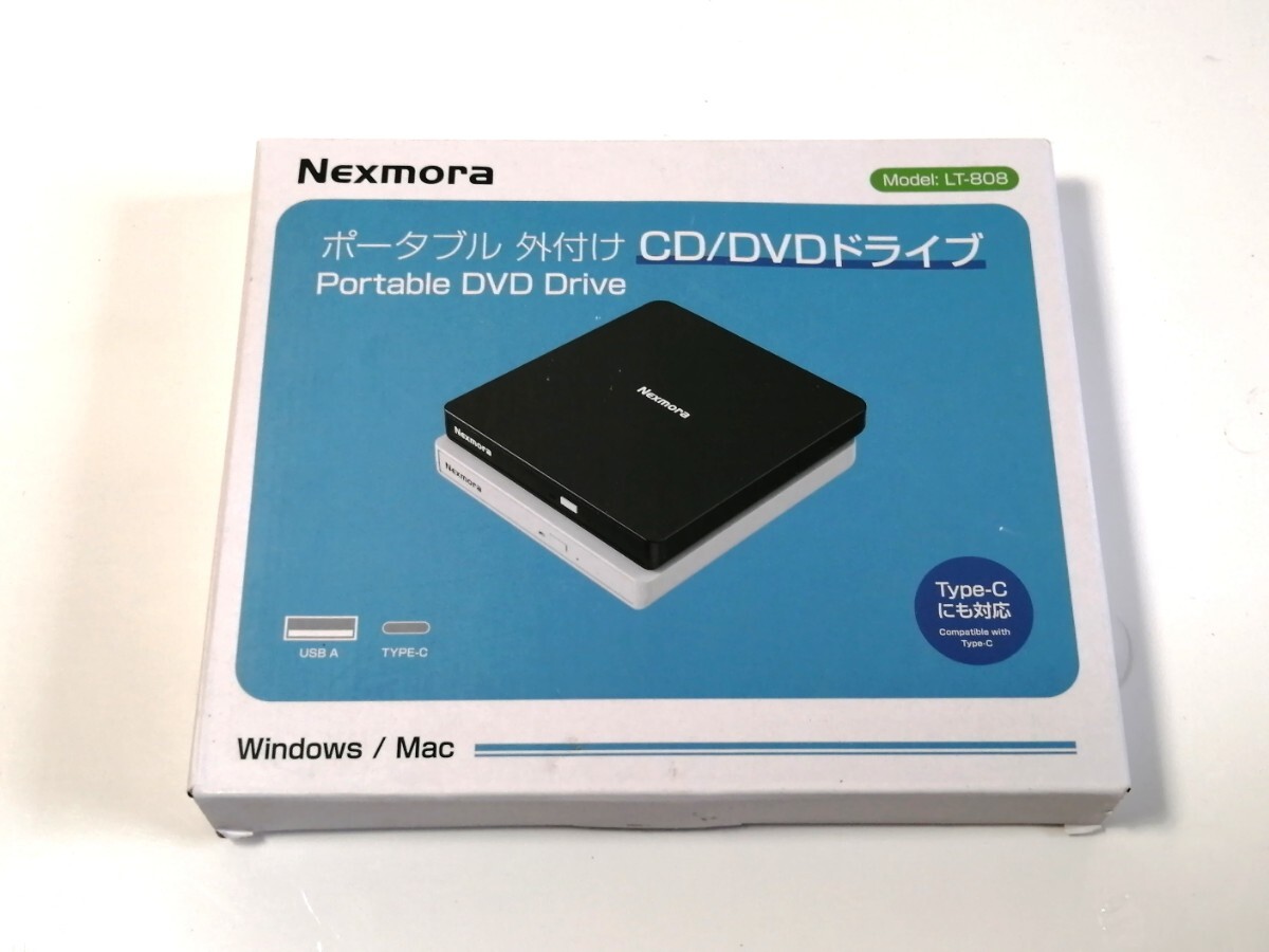 Nexmora ポータブル 外付け CD/DVDドライブ LT-808拍卖